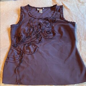 Kenar Sleeveless Top in Deep Purple